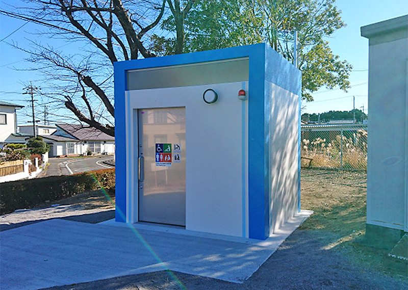 【静岡県】新町公園・水上公園にトイレを設置しました。 信建工業株式会社